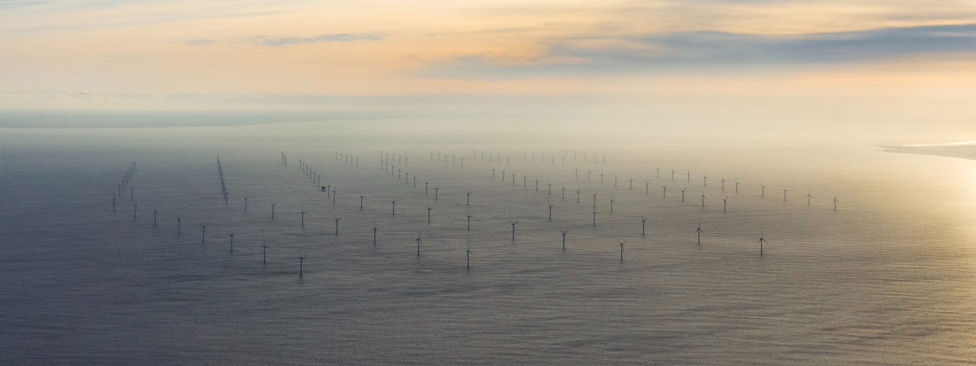 Photo of an offshore wind farm